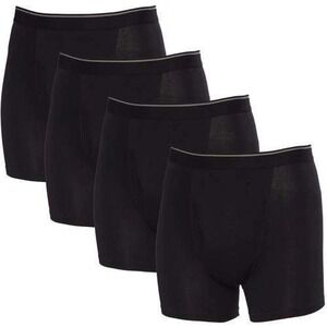 New Kirkland Signature Boxer Briefs Men's M Black Supima Cotton 4-Pack Comfort